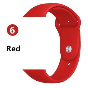 NEW RED Sport Silicone For Apple Watch